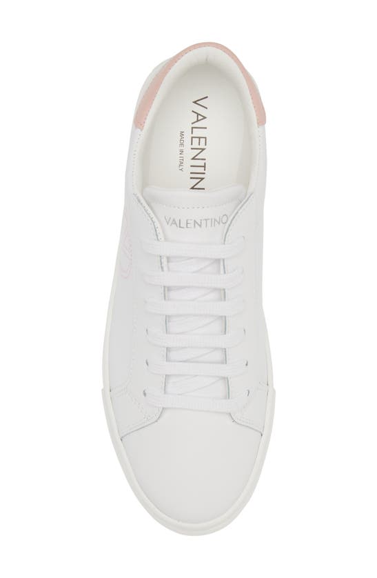 Shop Valentino By Mario Valentino Petra Sneaker In White/ Pink