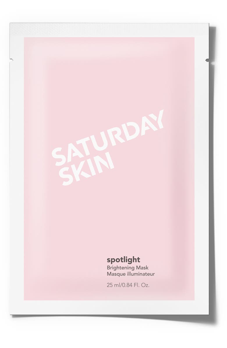 SATURDAY SKIN Spotlight Set of 5 Brightening Masks, Main, color, NO COLOR