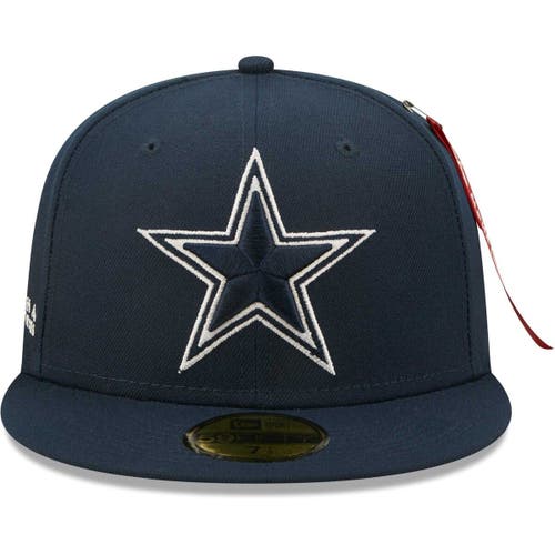 Men's New Era x Alpha Industries Navy Dallas Cowboys Alpha 59FIFTY Fitted Hat