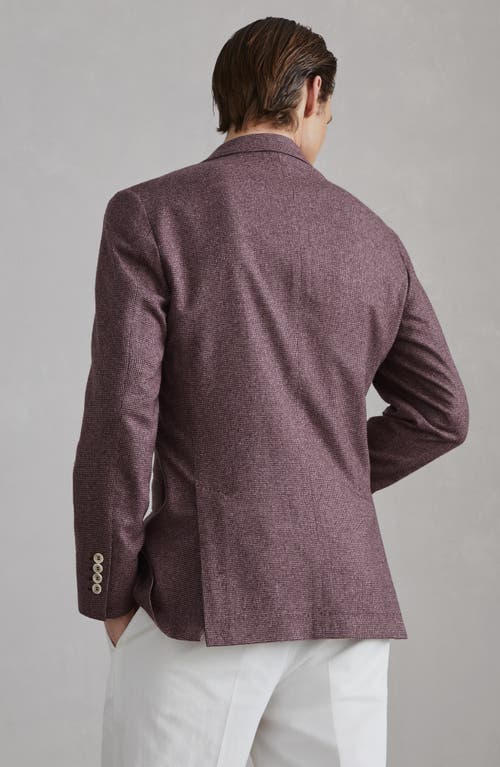 Shop Brunello Cucinelli Houndstooth Deconstructed Blazer In Purple