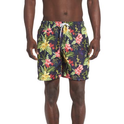Trunks Surf & Swim Co. Sano Print Swim Trunks, Blue