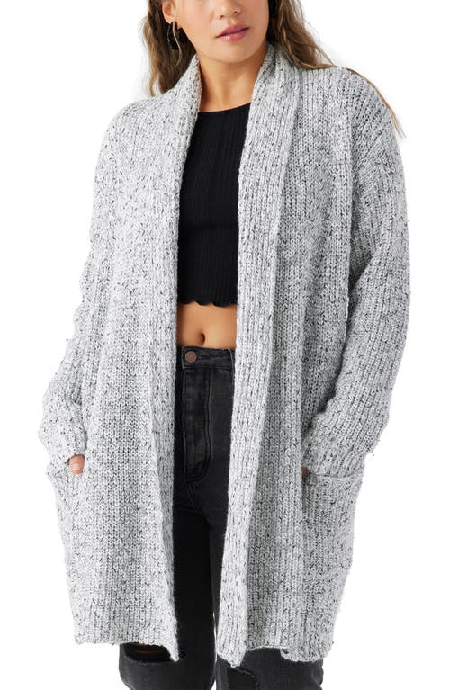 O'Neill Amara Open Front Longline Cardigan in Winter White 