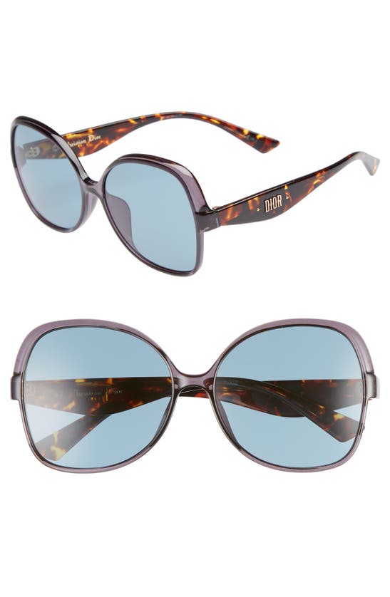 Dior Nuance F 60mm Sunglasses In Grey