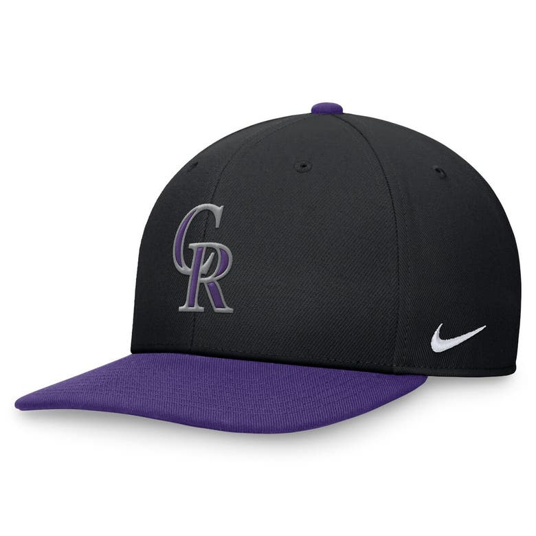 Nike Colorado Rockies Evergreen Pro  Men's Dri-fit Mlb Adjustable Hat In Black