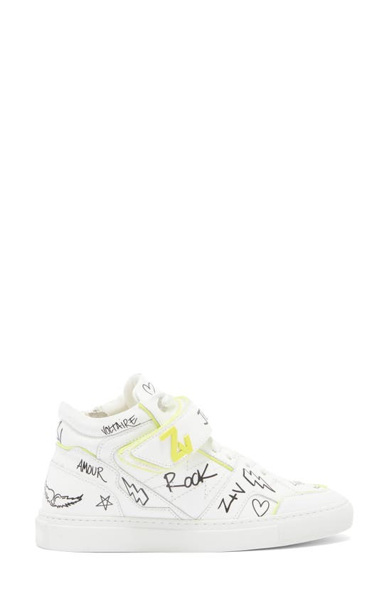 Shop Zadig & Voltaire High Flash Sneaker In Ray