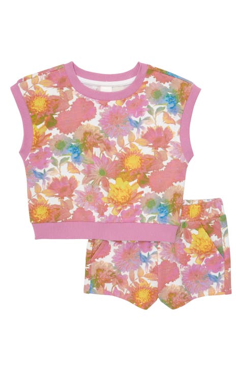 Kids' Pride Gender Inclusive Floral Organic Cotton Two-Piece Set (Baby)