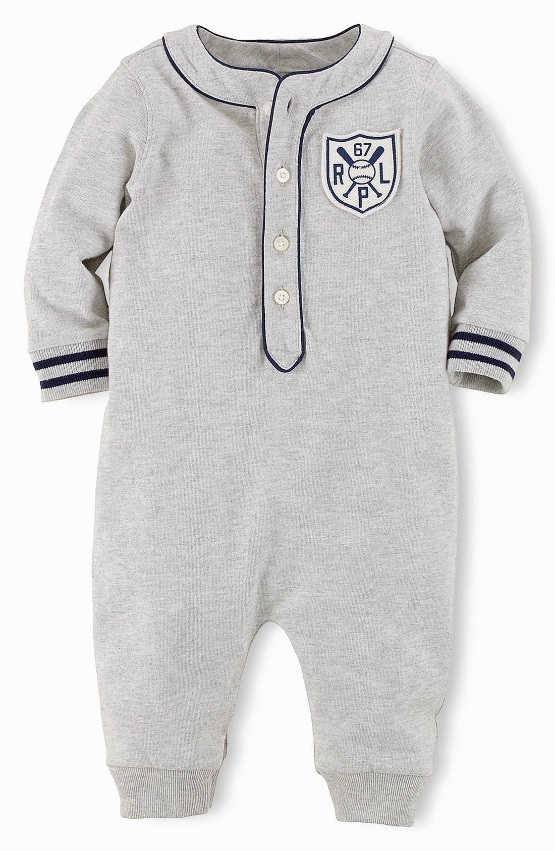 Ralph Lauren Henley Romper (Baby Boys) Nordstrom