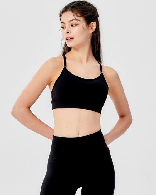 Rebody Active Luna Cloudlux Bra In Metropolis Black/black
