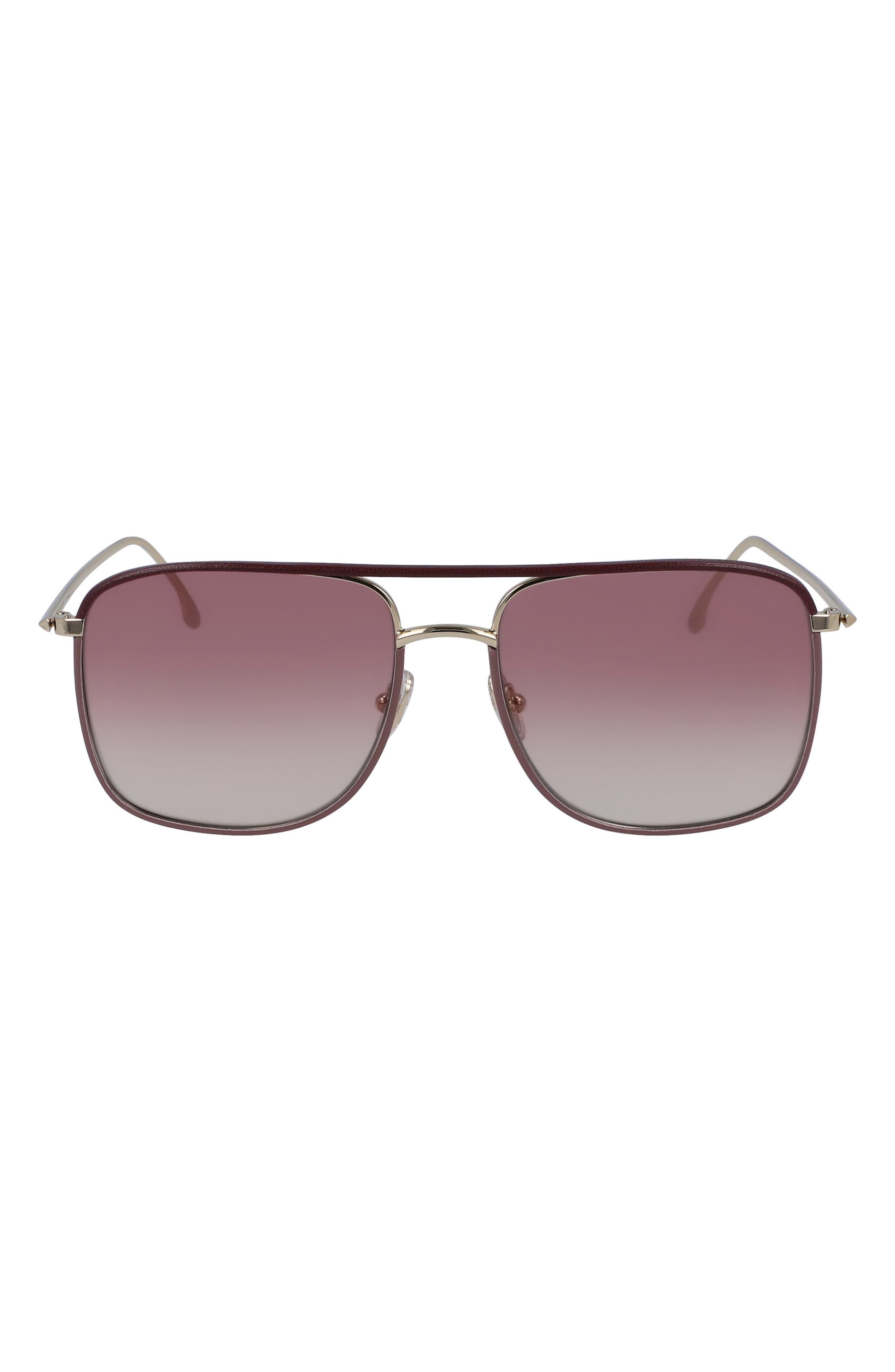 burgundy aviator sunglasses