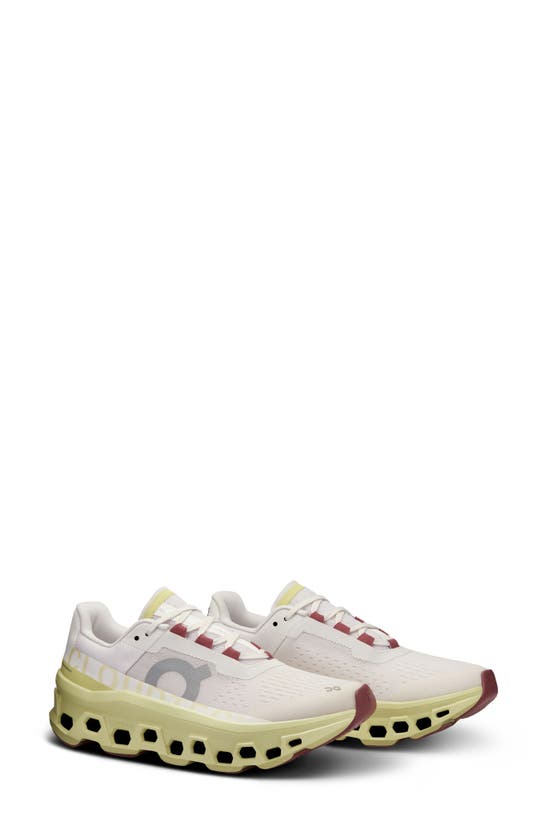 On Cloudmster Sneaker In Frost/ Acacia