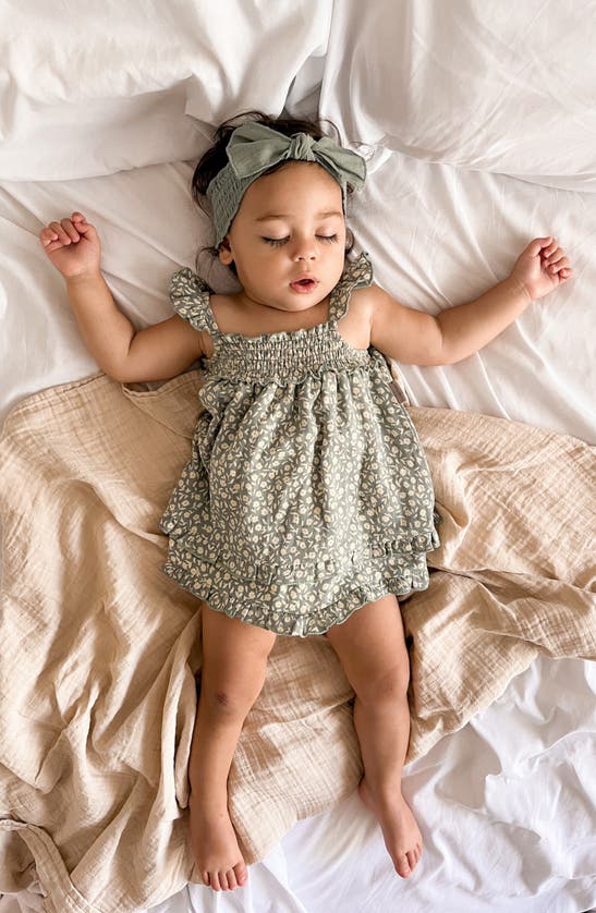Shop L'ovedbaby Organic Cotton Muslin Dress In Spring Floral