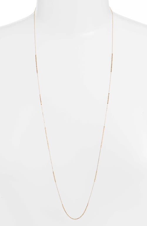 Poppy Finch Shimmer Beaded Long Strand Necklace in 18Kyg at Nordstrom, Size 30