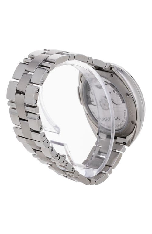 Shop Watchfinder & Co. Cartier  2019 Cle De Cartier Automatic Bracelet Watch, 35mm<br /> In Silver