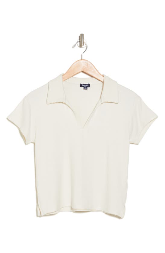 Splendid Lyon Polo Sweater In Paper