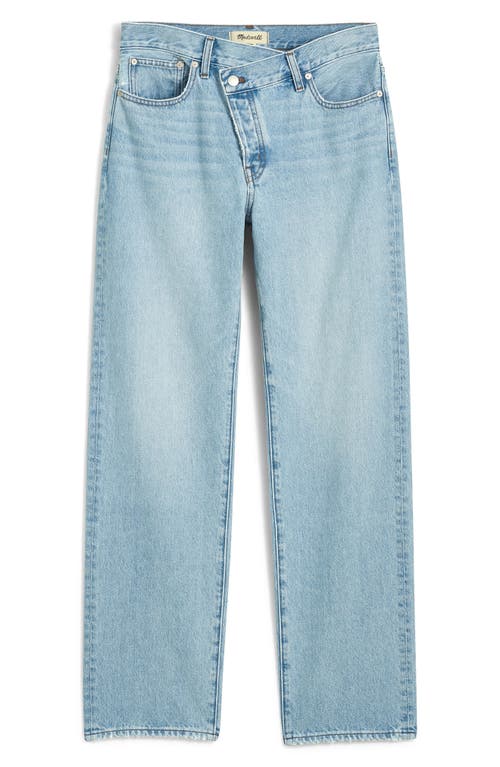 Madewell Cross Tab Edition Low Slung Straight Jeans In Sevilla Wash
