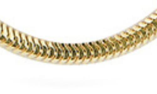 Glaze Jewelry 14k Over Silver Diamond Snake Chain Necklace In Gold