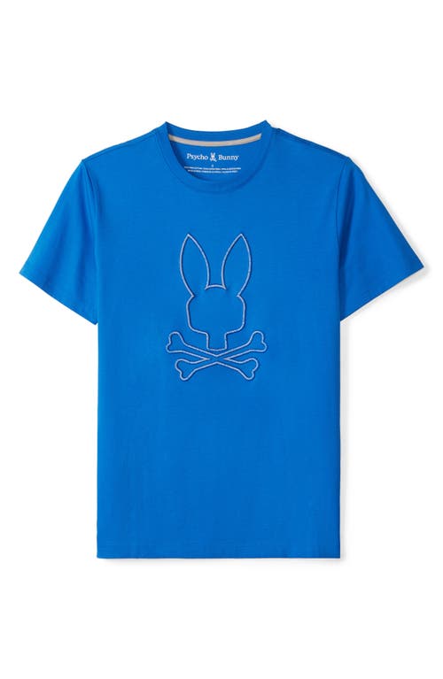 Shop Psycho Bunny Panama Embroidered Logo T-shirt In Nautical Blue