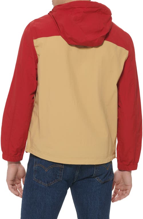 Levi's® Hooded Popover Jacket In Red Brown