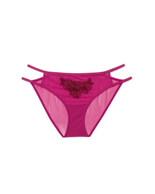 Shop Adore Me Andy Bikini Panties In Dark Pink