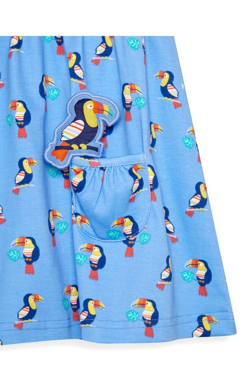 Shop Jojo Maman Bébé Jojo Maman Bebe Toucan Pet In Pocket Dress In Blue