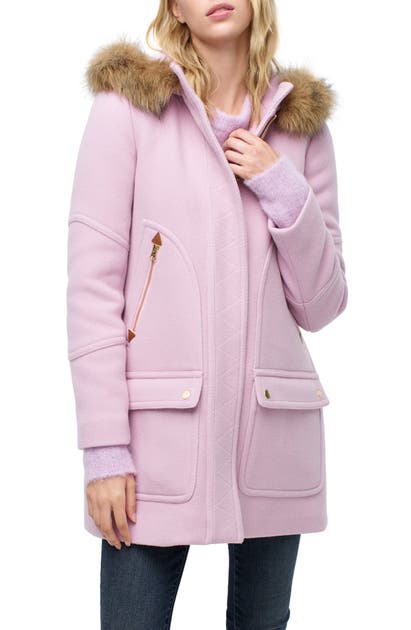 J Crew Chateau Stadium Cloth Parka In Frosted Lilac W Modesens