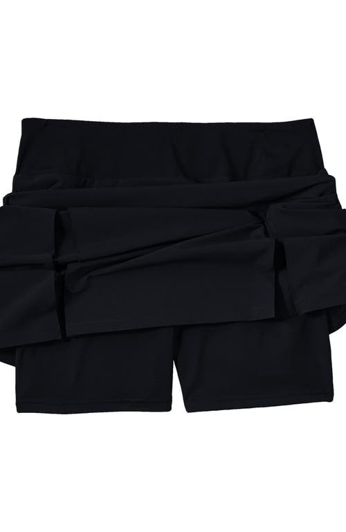 Shop Lands' End School Uniform  Performance Pleated Skort Above The Knee In Black