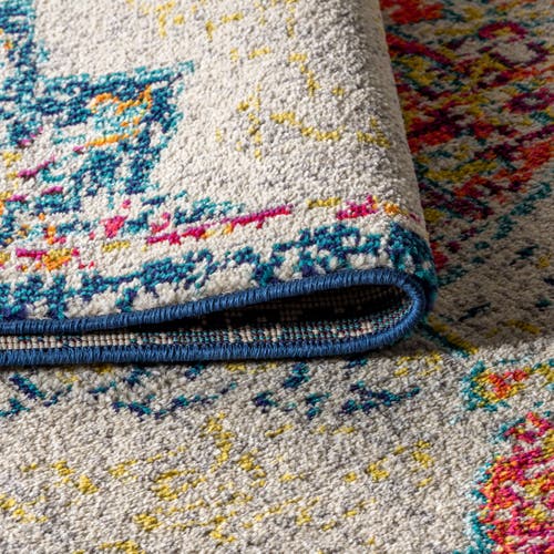 Jonathan Y Bohemian Flair Boho Vintage Medallion Area Rug In Cream/orange