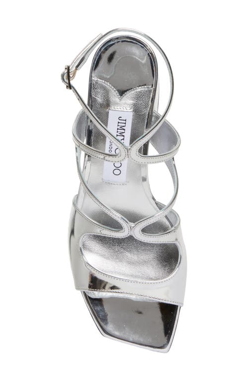 Shop Jimmy Choo Azilia Ankle Strap Sandal In Silver