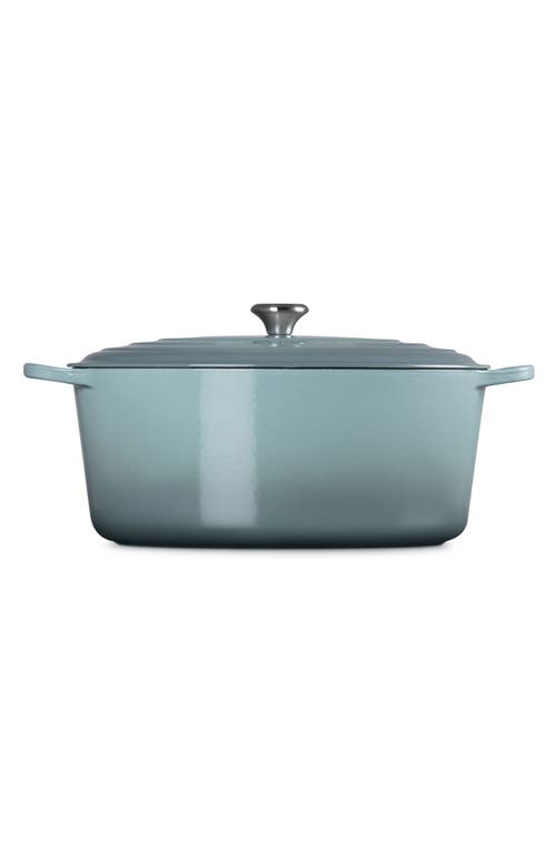 Le Creuset Signature 15 1/2-quart Oval Enamel Cast Iron French/dutch Oven In Sea Salt