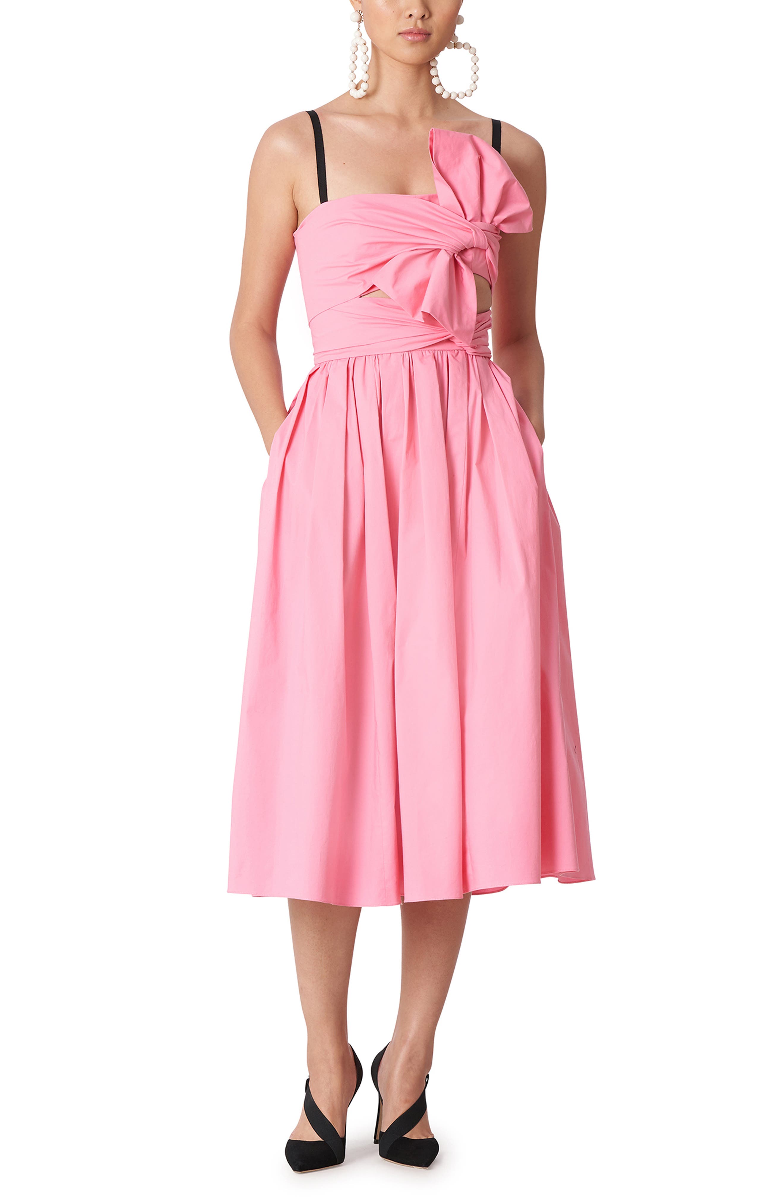 carolina herrera blush dress