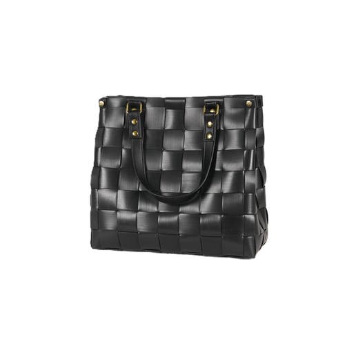 Shop Handed By Char Recycled Plastic Handbag In Black