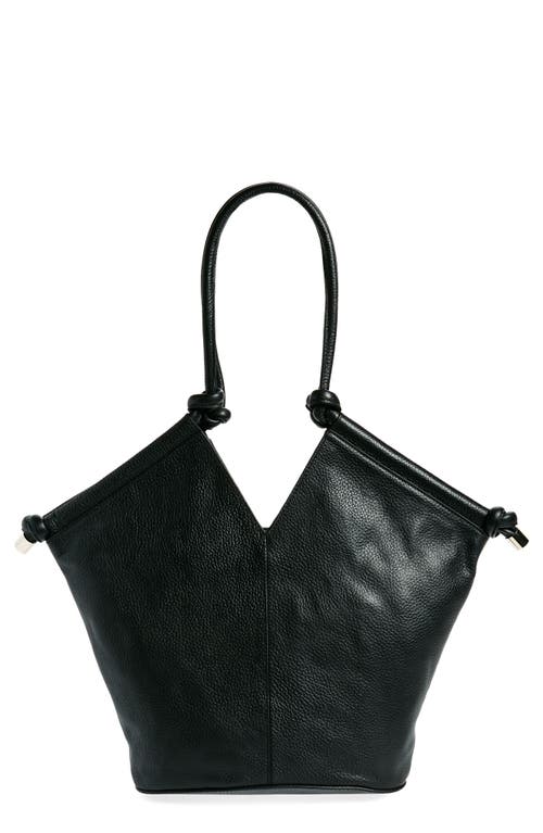 Shop Vince Camuto Arjay Leather Tote In Black