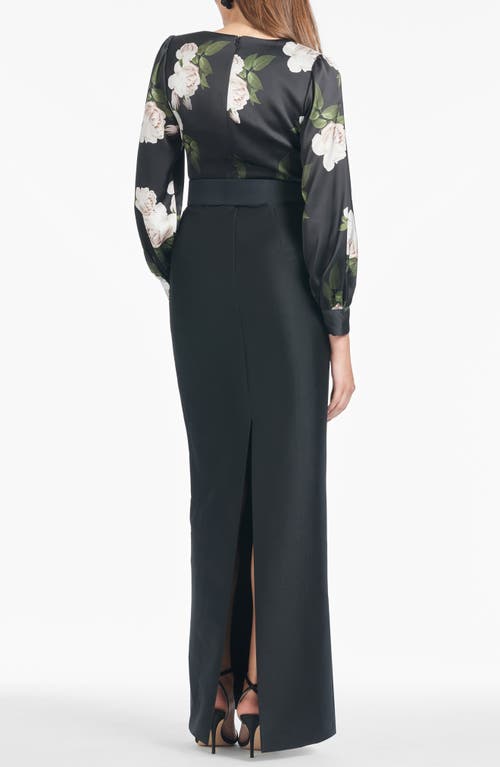 Sachin & Babi Schylor Gown In Multi