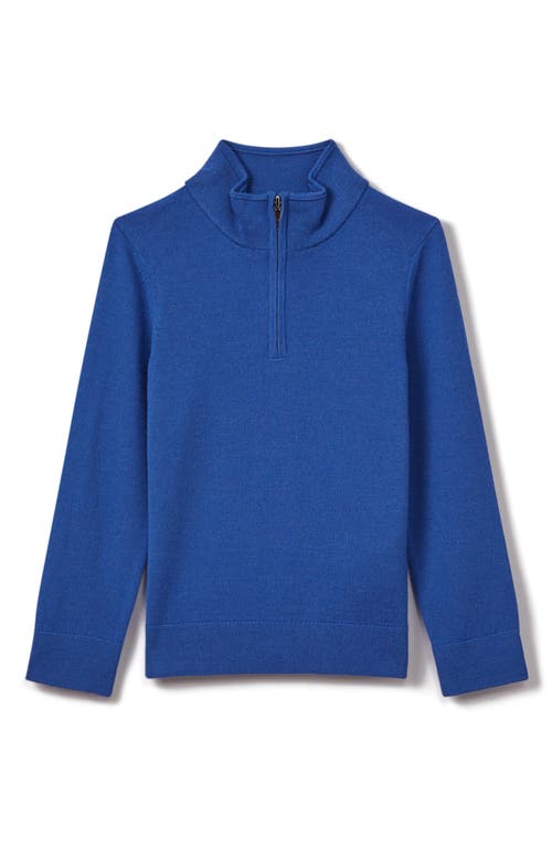 Reiss Kids' Blackhall Wool Quarter Zip Sweater Lapis Blue at Nordstrom