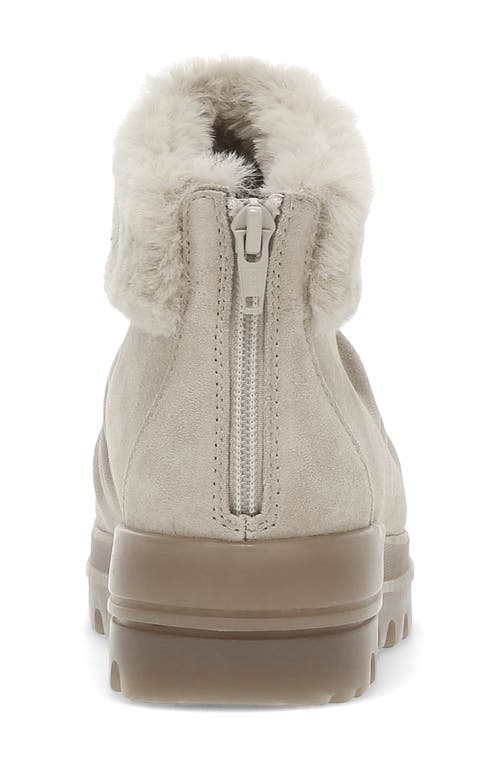 Baretraps Nuri Faux Fur Trim Cold Weather Bootie In Taupe Ice Suede