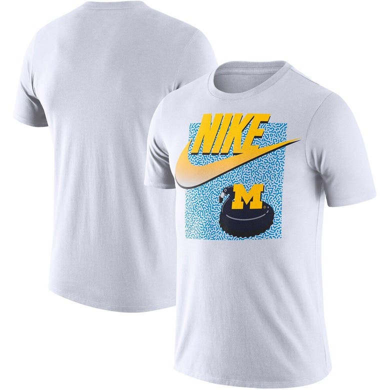 Nike Men's White Michigan Wolverines Swoosh Spring Break Tshirt ModeSens