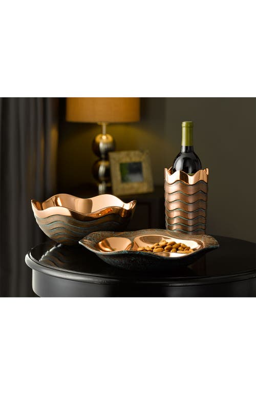 Nambe Copper Canyon Small Metal Bowl In Rust/copper