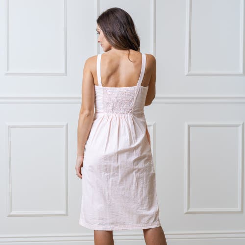 Hope & Henry Organic Seersucker Sheath Dress In Light Pink Seersucker