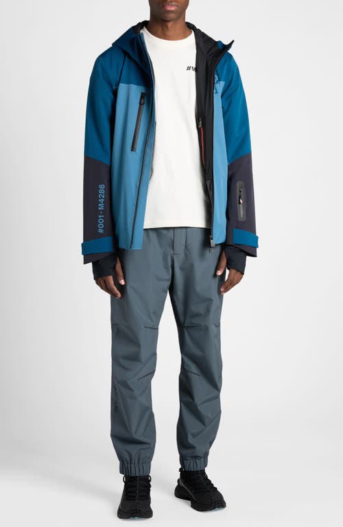 Shop Moncler Grenoble Murat Hooded Jacket In Avio Blue