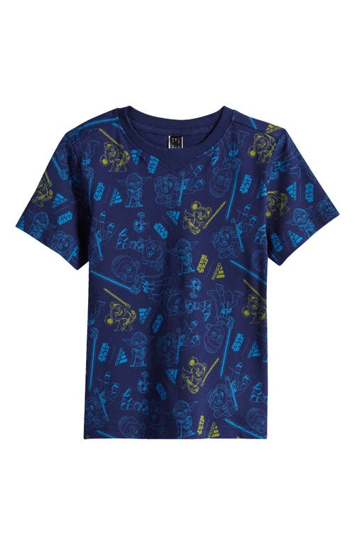 Adidas Originals Adidas X Star Wars™ Kids' Young Jedi T-shirt In Blue