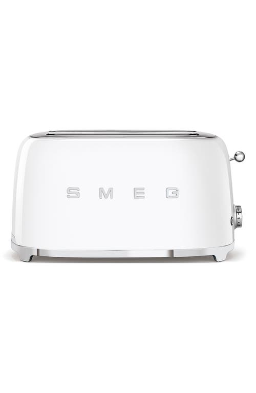 Smeg Four-by-four Slice Toaster In White