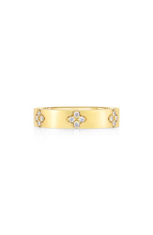 Roberto Coin Love in Verona Diamond Band Ring in Yellow Gold/Diamond at Nordstrom, Size 6.5