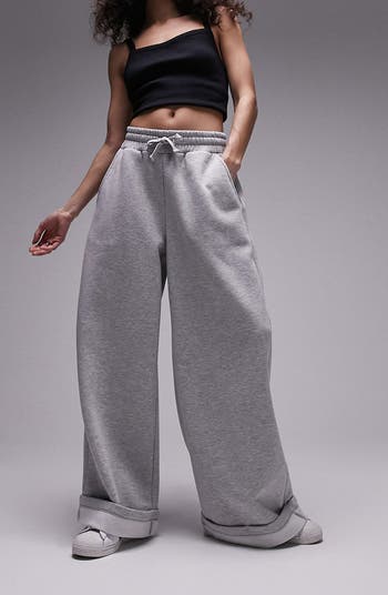 Topshop Wide Leg Cuffed Joggers | Nordstrom