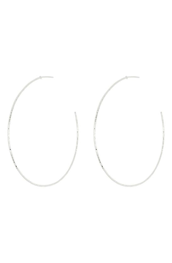 ARGENTO VIVO DIAMOND-CUT HOOP EARRINGS