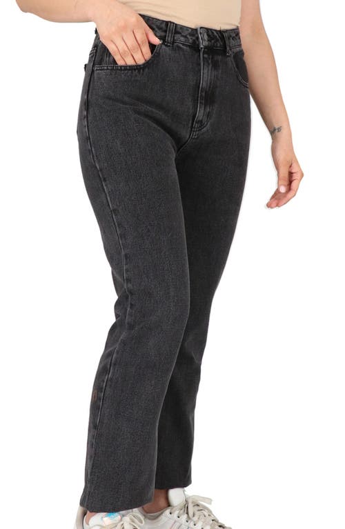 Cavalli Class High Waist Straight Leg Jeans In Black
