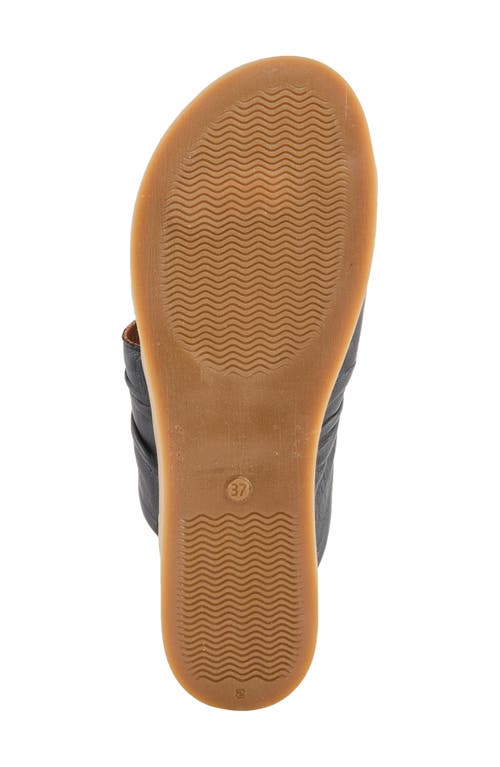 Spring Step Bates Toe Loop Sandal In Black