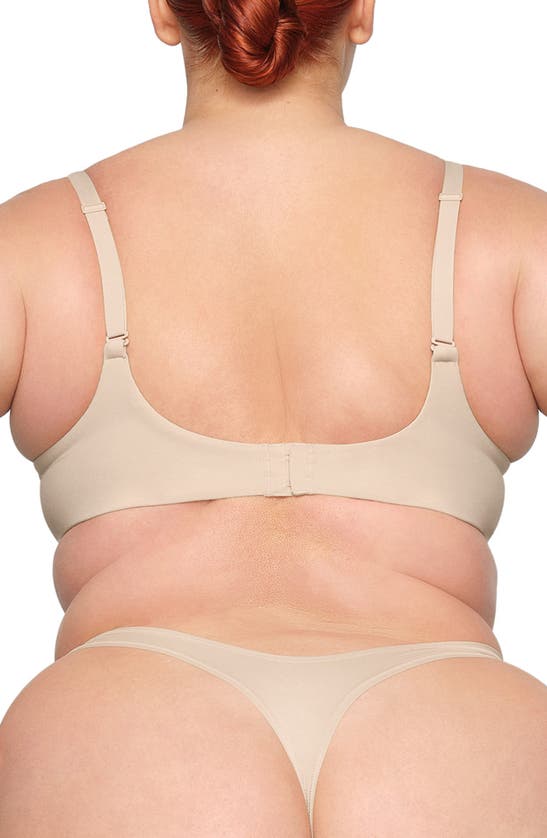 Shop Skims Fits Everybody Push-up Demi Bra In Sand