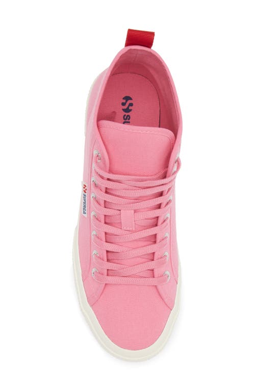 Shop Superga 2750 Mid Top Sneaker In Pink Fucshia-red-favorio