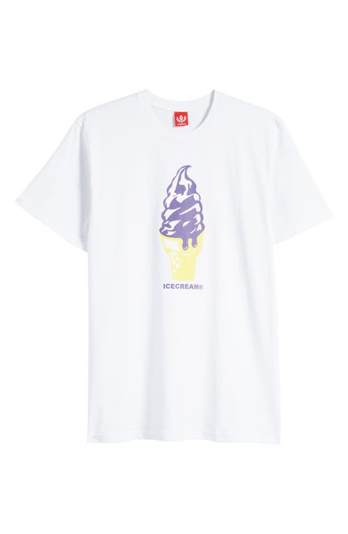 Icecream Sherbert Graphic T-shirt In White