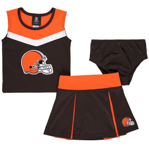 Outerstuff NFL Youth Girls Cleveland Browns Burnout Long Sleeve